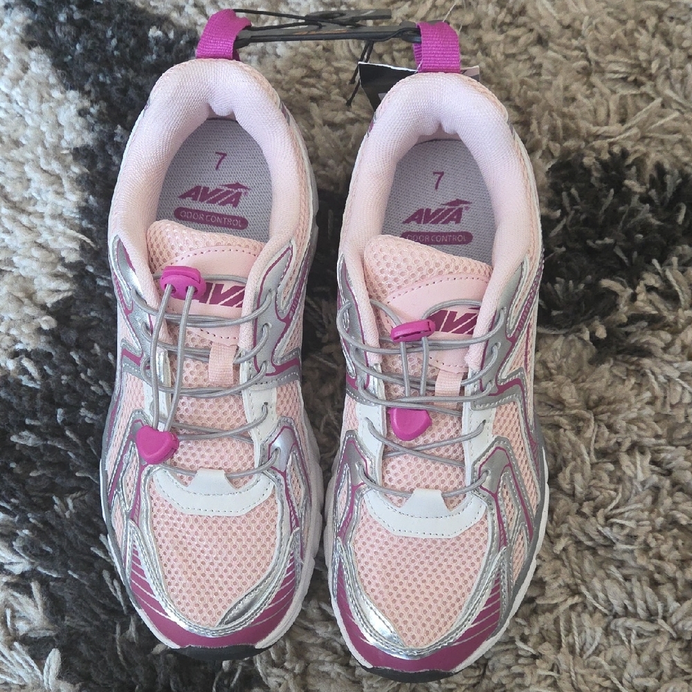 Avia Pink and Silver Athletic Shoes